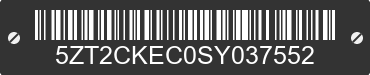 2025 FOREST RIVER Cherokee 5ZT2CKEC0SY037552 VIN decoded