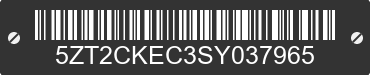 2025 FOREST RIVER Cherokee 5ZT2CKEC3SY037965 VIN decoded