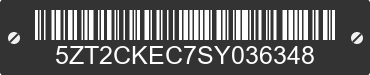2025 FOREST RIVER Cherokee 5ZT2CKEC7SY036348 VIN decoded