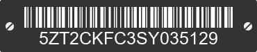 2025 FOREST RIVER Cherokee 5ZT2CKFC3SY035129 VIN decoded