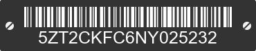 2022 FOREST RIVER Cherokee 5ZT2CKFC6NY025232 VIN decoded