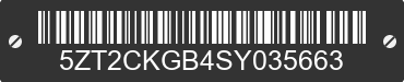 2025 FOREST RIVER Cherokee 5ZT2CKGB4SY035663 VIN decoded