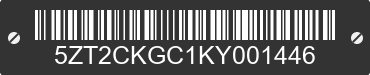 2019 FOREST RIVER Cherokee 5ZT2CKGC1KY001446 VIN decoded