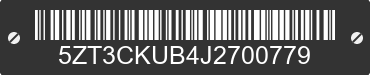 2018 FOREST RIVER Cherokee 5ZT3CKUB4J2700779 VIN decoded