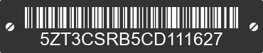 2012 FOREST RIVER Crusader 5ZT3CSRB5CD111627 VIN decoded