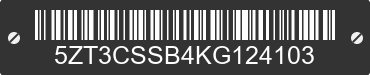 2019 FOREST RIVER Crusader 5ZT3CSSB4KG124103 VIN decoded