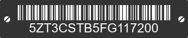 2015 FOREST RIVER Crusader 5ZT3CSTB5FG117200 VIN decoded