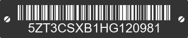 2017 FOREST RIVER Crusader 5ZT3CSXB1HG120981 VIN decoded