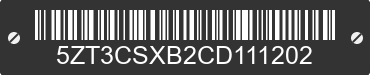 2012 FOREST RIVER Crusader 5ZT3CSXB2CD111202 VIN decoded