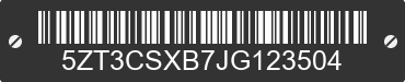 2018 FOREST RIVER Crusader 5ZT3CSXB7JG123504 VIN decoded