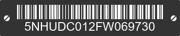 2015 FOREST RIVER Duracraft 5NHUDC012FW069730 VIN decoded