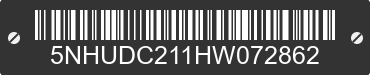 2017 FOREST RIVER Duracraft 5NHUDC211HW072862 VIN decoded