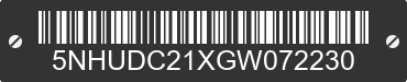 2016 FOREST RIVER Duracraft 5NHUDC21XGW072230 VIN decoded