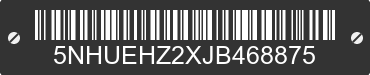 2018 FOREST RIVER Economy Hauler 5NHUEHZ2XJB468875 VIN decoded