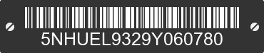 2009 FOREST RIVER Eliminator 5NHUEL9329Y060780 VIN decoded