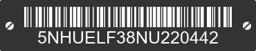 2022 FOREST RIVER Eliminator 5NHUELF38NU220442 VIN decoded