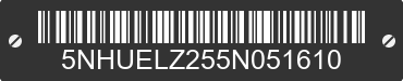 2005 FOREST RIVER Eliminator 5NHUELZ255N051610 VIN decoded