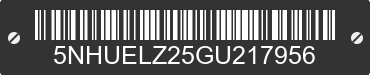 2016 FOREST RIVER Eliminator 5NHUELZ25GU217956 VIN decoded