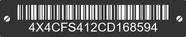 2012 FOREST RIVER Flagstaff Camping Trailer 4X4CFS412CD168594 VIN decoded