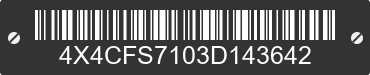 2003 FOREST RIVER Flagstaff Camping Trailer 4X4CFS7103D143642 VIN decoded