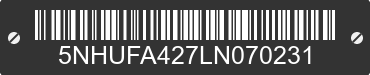 2020 FOREST RIVER Force 5NHUFA427LN070231 VIN decoded
