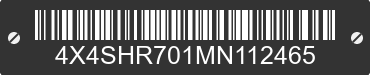 2021 FOREST RIVER Hardside 4X4SHR701MN112465 VIN decoded