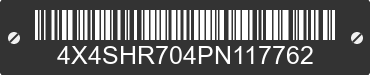 2023 FOREST RIVER Hardside 4X4SHR704PN117762 VIN decoded