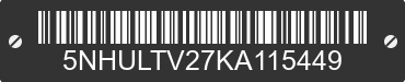 2019 FOREST RIVER Lightining 5NHULTV27KA115449 VIN decoded