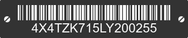 2020 FOREST RIVER Ozark Towable 4X4TZK715LY200255 VIN decoded