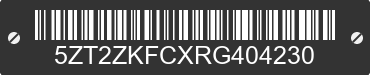 2024 FOREST RIVER Ozark Towables 5ZT2ZKFCXRG404230 VIN decoded