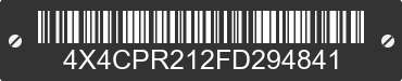 2015 FOREST RIVER Premier 4X4CPR212FD294841 VIN decoded