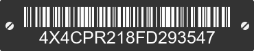 2015 FOREST RIVER Premier 4X4CPR218FD293547 VIN decoded