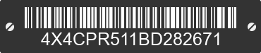 2011 FOREST RIVER Premier 4X4CPR511BD282671 VIN decoded