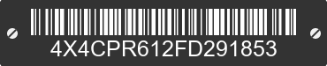 2015 FOREST RIVER Premier 4X4CPR612FD291853 VIN decoded