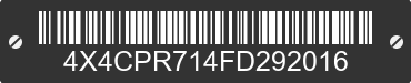 2015 FOREST RIVER Premier 4X4CPR714FD292016 VIN decoded