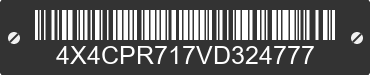 2027 FOREST RIVER Premier 4X4CPR717VD324777 VIN decoded