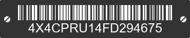 2015 FOREST RIVER Premier 4X4CPRU14FD294675 VIN decoded