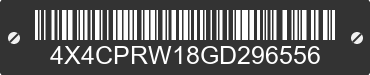 2016 FOREST RIVER Premier 4X4CPRW18GD296556 VIN decoded