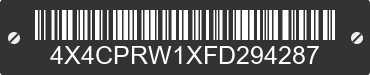 2015 FOREST RIVER Premier 4X4CPRW1XFD294287 VIN decoded
