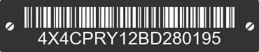 2011 FOREST RIVER Premier 4X4CPRY12BD280195 VIN decoded