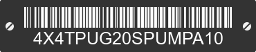 2025 FOREST RIVER Puma Towables 4X4TPUG20SPUMPA10 VIN decoded