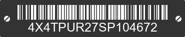 2025 FOREST RIVER Puma Towables 4X4TPUR27SP104672 VIN decoded