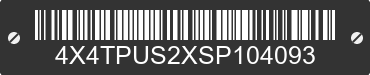 2025 FOREST RIVER Puma Towables 4X4TPUS2XSP104093 VIN decoded
