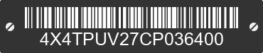 2012 FOREST RIVER Puma Towables 4X4TPUV27CP036400 VIN decoded