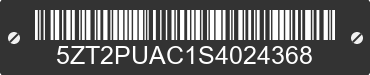 2025 FOREST RIVER Puma 5ZT2PUAC1S4024368 VIN decoded