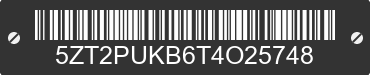 2026 FOREST RIVER Puma 5ZT2PUKB6T4O25748 VIN decoded