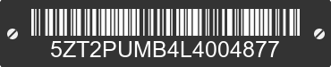 2020 FOREST RIVER Puma 5ZT2PUMB4L4004877 VIN decoded