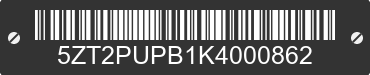2019 FOREST RIVER Puma 5ZT2PUPB1K4000862 VIN decoded
