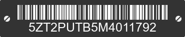 2021 FOREST RIVER Puma 5ZT2PUTB5M4011792 VIN decoded