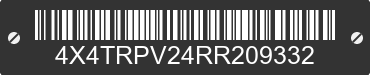 2024 FOREST RIVER R POD TOWABLE 4X4TRPV24RR209332 VIN decoded